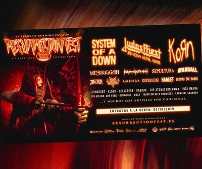 Judas Priest y Korn se unen como cabezas de cartel del Resurrection Fest Estrella Galicia 2020 junto a muchas bandas ms 