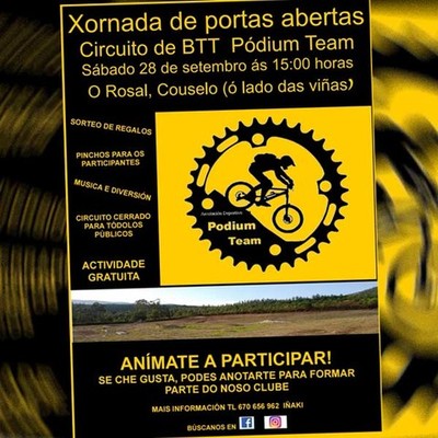 Xornada de Portas Abertas este sbado no Circuito de BTT Pdium Team