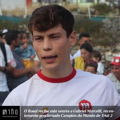 O Rosal recibe este venres a Gabriel Marcelli, recentemente proclamado Campin do Mundo de Trial 2 