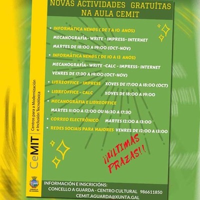  ltimas prazas para os cursos de informtica na  Aula CeMIT da Guarda