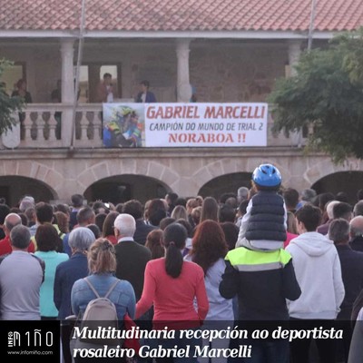 Multitudinaria recepcin ao deportista rosaleiro Gabriel Marcelli