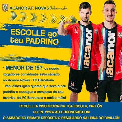 Los jugadores del Acanor Novs invitan a los menores de 16 para recibir al Bara