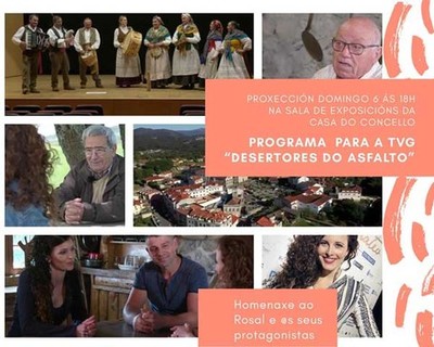 Proxeccin de -Desertores do Asfalto- este domingo no Rosal