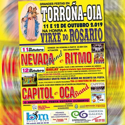 Grandes Festas na honra da Virxe do Rosario en Torroa
