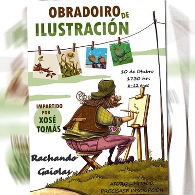 Xos Toms imparte este xoves un obradoiro de ilustracin na Biblioteca Pblica Municipal de Tui