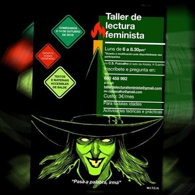 Taller de leitura feminista no CS Fuscalho da Guarda