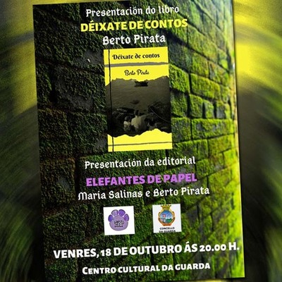 O Centro Cultural da Guarda acolle este venres a presentacin do libro -Dixate de contos-