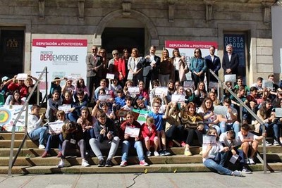 Colexios de Tui e Tomio participan en -DepoEmprende na Escola- e -DepoEmprende na ESO-