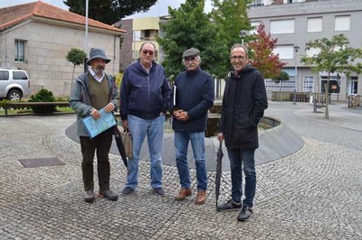 Tres membros do xurado do programa -Vilas en flor- visitaron hoxe Tomio