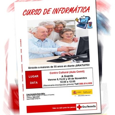 Cruz Vermella pon en marcha en Baixo Mio un obradoiro de informtica para persoas maiores 