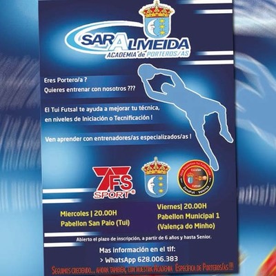 Nace la academia de porteros y porteras Sara Almeida