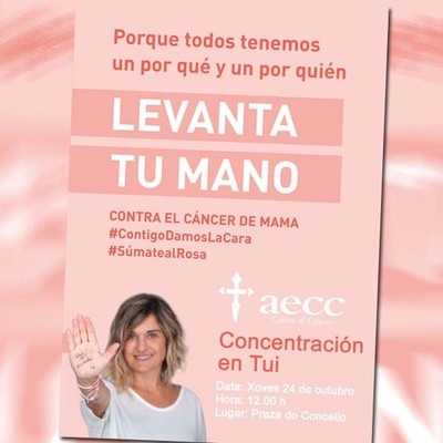 Concentracin polo Da Mundial do Cancro de Mama este xoves en Tui 