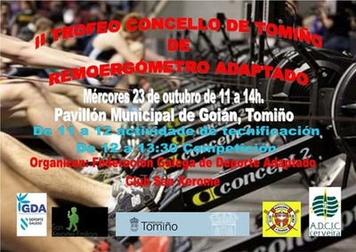 Este mrcores celebrase o II Trofeo Concello de Tomio de remoergmetro adaptado Goin 2019