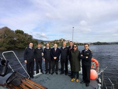 Javier Losada sublia o labor da Comandancia Naval do Mio para garantir a seguridade do tramo internacional deste ro