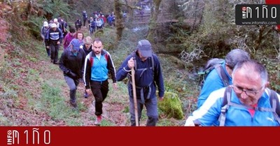 Especial - Vecios da Guarda realizan unha andaina pola Senda da Fraga do Barragn en Pazos de Borbn