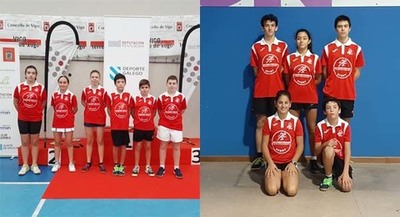 Fin de semana completo para el Club Bdminton Tui en las competiciones de Vigo y A Corua