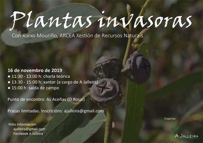 Charla terica sobre plantas invasoras e sada de campo o 16 de novembro no Rosal