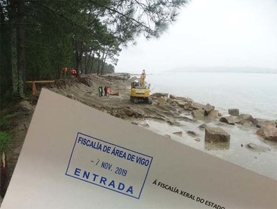 Anabam pide ante a Fiscala a paralizacin cautelar das obras de construcin dun dique provisional na praia da Lamia