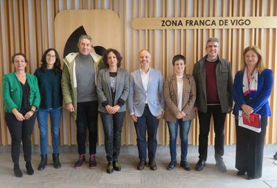 Reunin de trabajo entre el Delegado de Zona Franca y los alcaldes del Baixo Mio