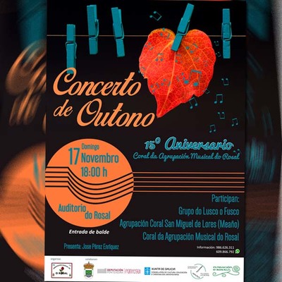 Concerto de Outono este domingo da 17 de novembro no Rosal
