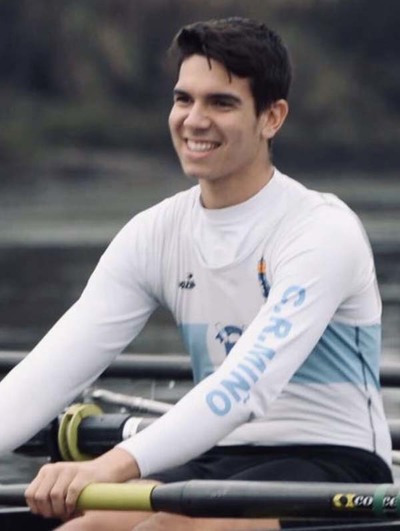 Juan Gonzlez Fernndez remero del Club Remo do Mio, concentrado con la Seleccin Nacional de Remo