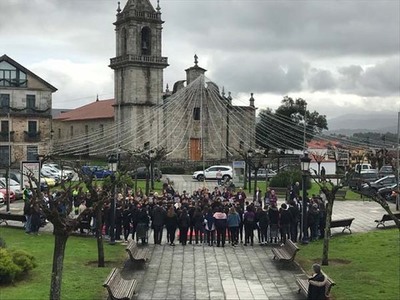 Concentracin na Praza do Calvario contra a Violencia de Xnero