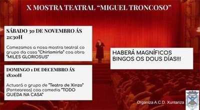 Randufe acolle esta fin de semana a X Mostra Teatral -Miguel Troncoso-