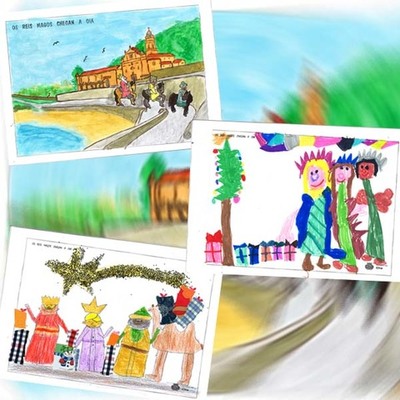 O Concello convoca un concurso de debuxo infantil baixo a temtica -Nadal feliz en Oia-