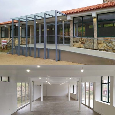 O Concello de Oia reforma e mellora a accesibilidade das Escolas de Loureza