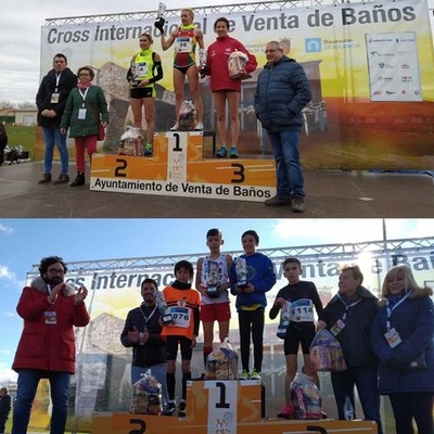 Oro y bronce para deportistas de Atletismo Trega en el XL Cross Internacional de Venta de Baos - Palencia