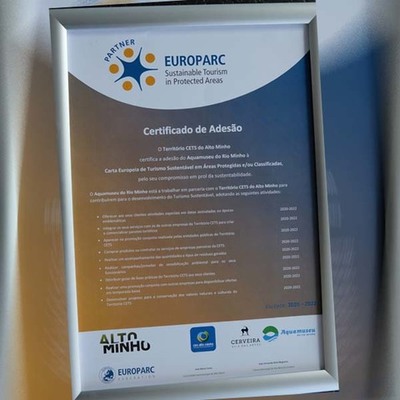Aquamuseu reconhecido como parceiro da Carta Europeia de Turismo Sustentvel