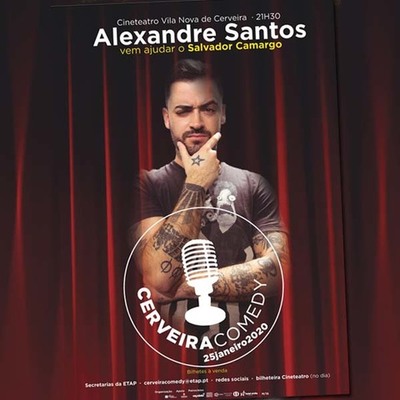 Alexandre Santos em Cerveira para espet�culo de stand-up comedy de cariz solid�rio