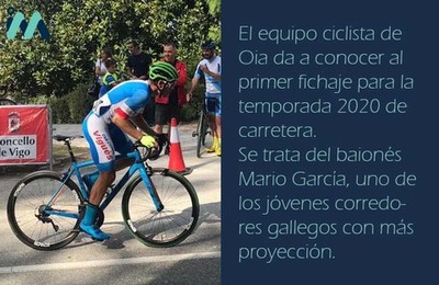 Mario Garca primer refuerzo de Ciclismo Oiense