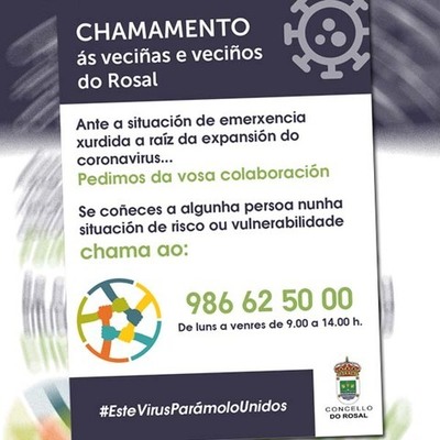 O Rosal fai un chamamento  vecianza para axudar s persoas mis vulnerables