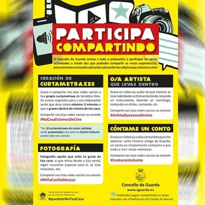 O Concello da Guarda convida a todos os vecios e vecias a tomar parte da iniciativa -Participa compartindo-