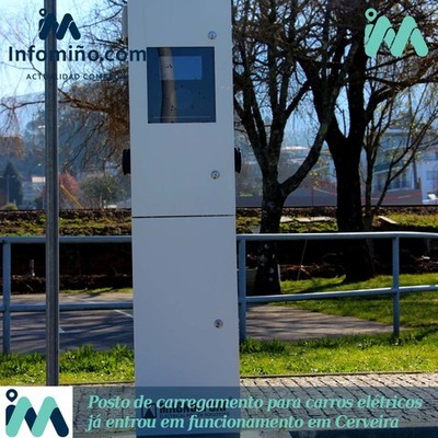 Posto de carregamento para carros eltricos j entrou em funcionamento em Cerveira