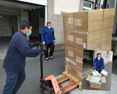 El Gobierno reparte 602.000 mascarillas en Galicia para su distribucin a partir de maana