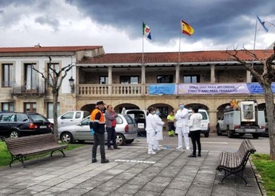 O Rosal desinfecta con ozono vehculos municipais e de persoal sanitario