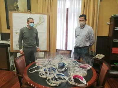 Continan as doazns de material de proteccin ao Concello de Tui