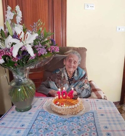 A -avoa de Oia-, Purificacin Granja, cumpre 104 anos