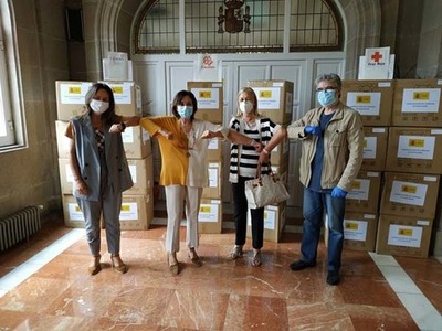 A subdelegacin de Goberno distribuu mis de 100.000 mscaras a colectivos sociais de toda a provincia