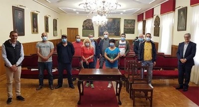 Once traballadores incorporronse este mes ao Concello de Tui para a realizacin de tarefas de desbroce