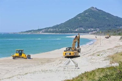 APA melhora condies para a prtica balnear na praia de Moledo