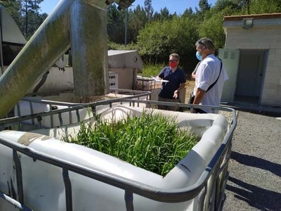 Tomio visita a depuradora de Coristanco (A Corua) para coecer novas alternativas de baixo impacto ambiental