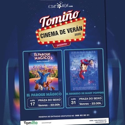 Tomio despide xullo con cinema ao aire libre e a proxeccin, ma venres, de EL REGRESO DE MARY POPPINS