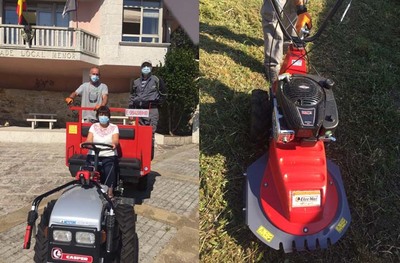 A Entidade Local Menor de Camposancos merca un  motocultor e unha mquina desbrozadora profesional