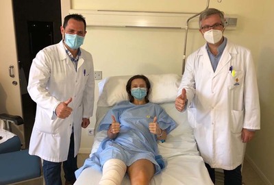 La jugadora internacional argentina Rosario Urban, operada con xito de su pierna derecha