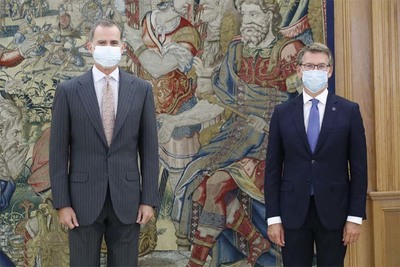 Feijo presenta ante Felipe VI un nuevo Gobierno gallego centrado en paliar los efectos de la pandemia y con un componente social y econmico muy importante