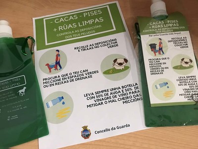 A Guarda contina co reparto de material da campaa de concienciacin sobre limpeza viaria para propietarios de animais