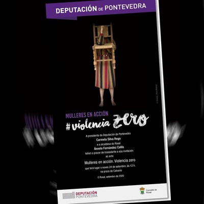 -Violencia Zero- no Rosal coa performance de Mnica Sueiro